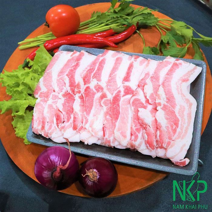 Ba chỉ heo không da BBQ (1kg)